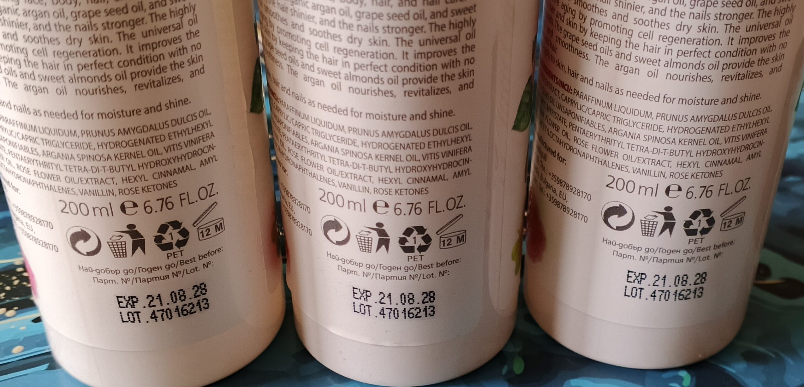 Bułgarski Oryginalny Olejek Różany Do Twarzy i Ciała 200ml - obrazek 4